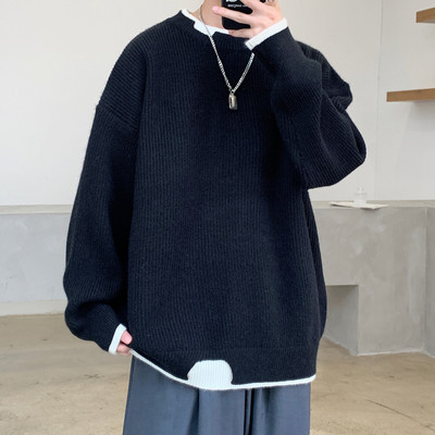 Gratis model muškog jednobojnog džempera