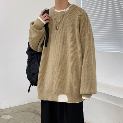 Gratis model muškog jednobojnog džempera