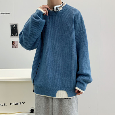 Gratis model muškog jednobojnog džempera