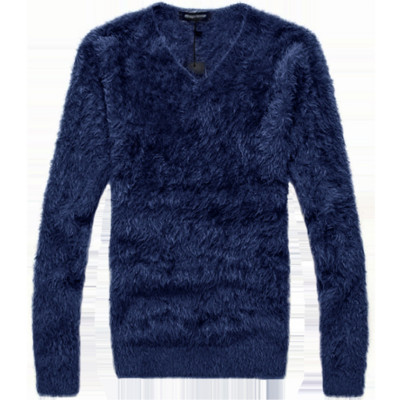 Új modell férfi plüss pulóver V-nyakkal