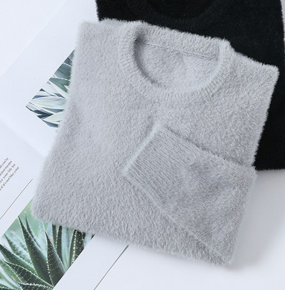 Új modell férfi plüss pulóver V-nyakkal