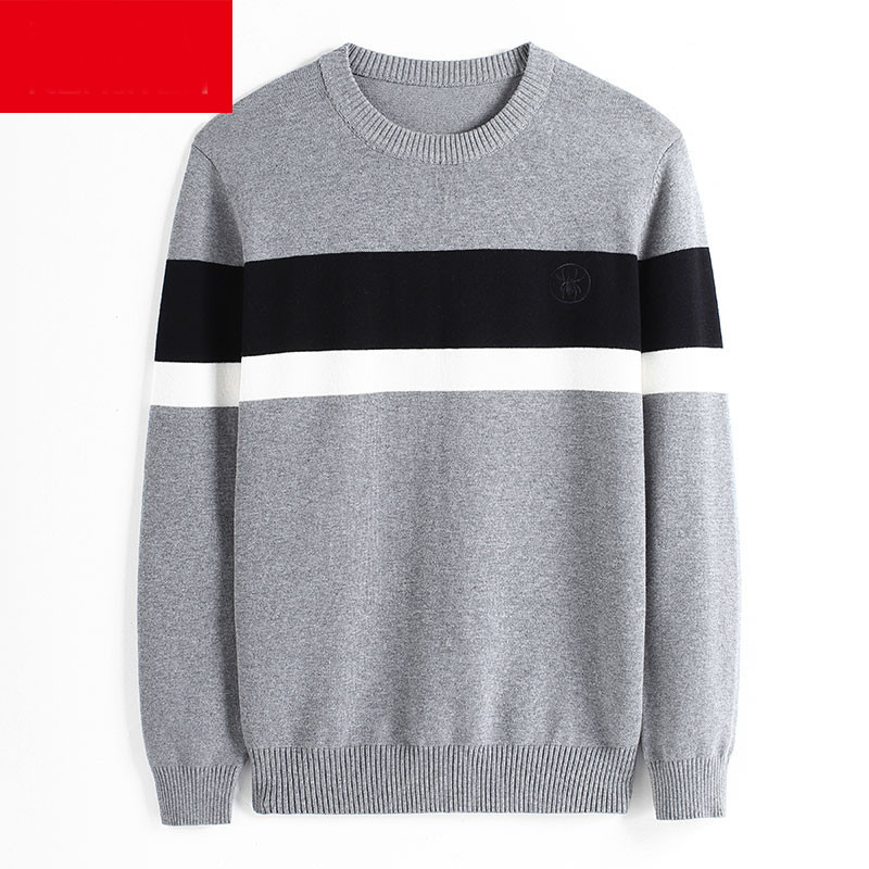 Kelių modelių žieminis vyriškas megztinis su ovalia iškirpte