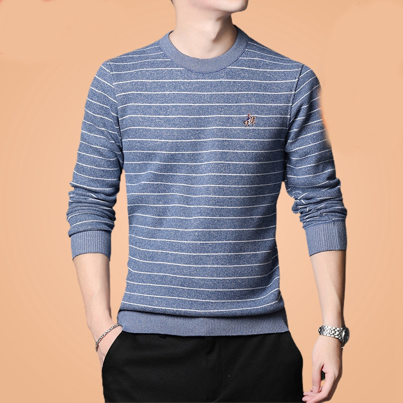 Ležeran muški pulover sa vezom - dva modela