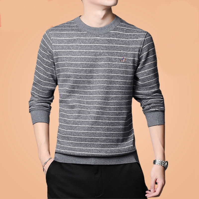 Ležeran muški pulover sa vezom - dva modela