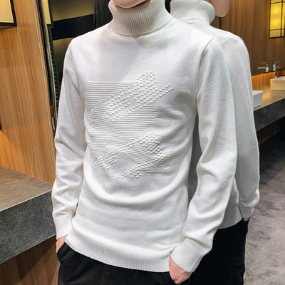 Muški casual džemper s ovalnim izrezom i vezom - više modela