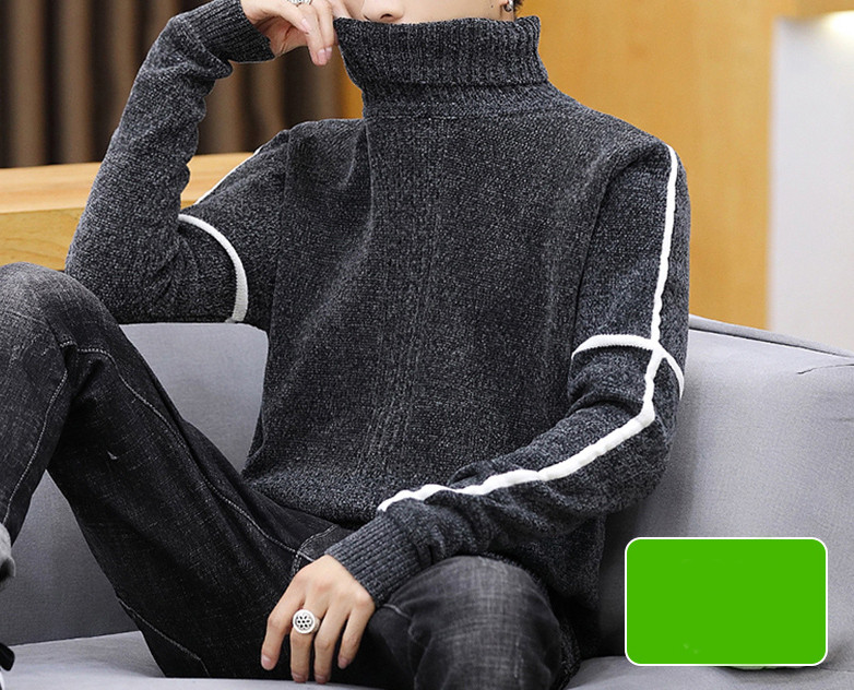 Férfi pulóver magas gallérral - több modell