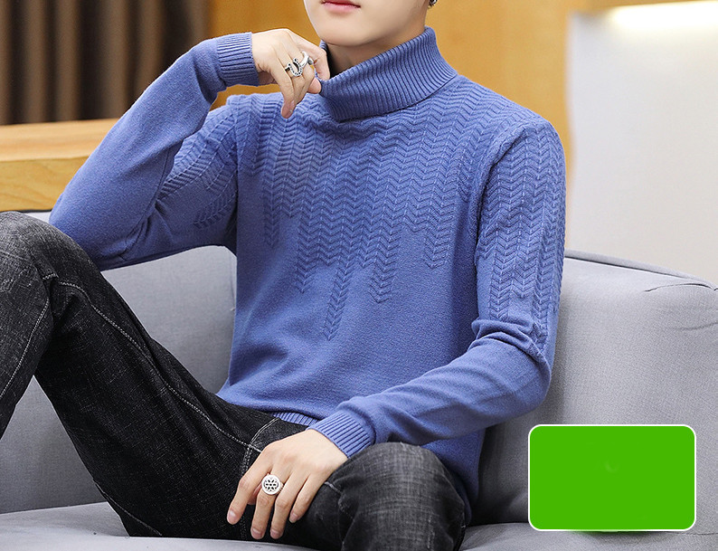 Férfi pulóver magas gallérral - több modell