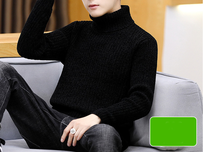 Férfi pulóver magas gallérral - több modell