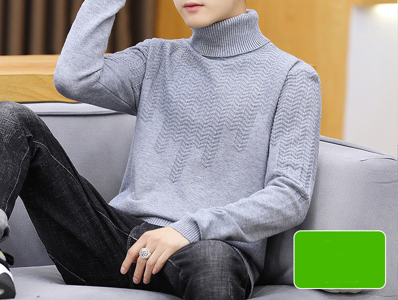 Férfi pulóver magas gallérral - több modell