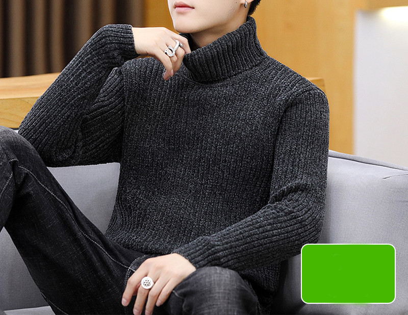 Férfi pulóver magas gallérral - több modell