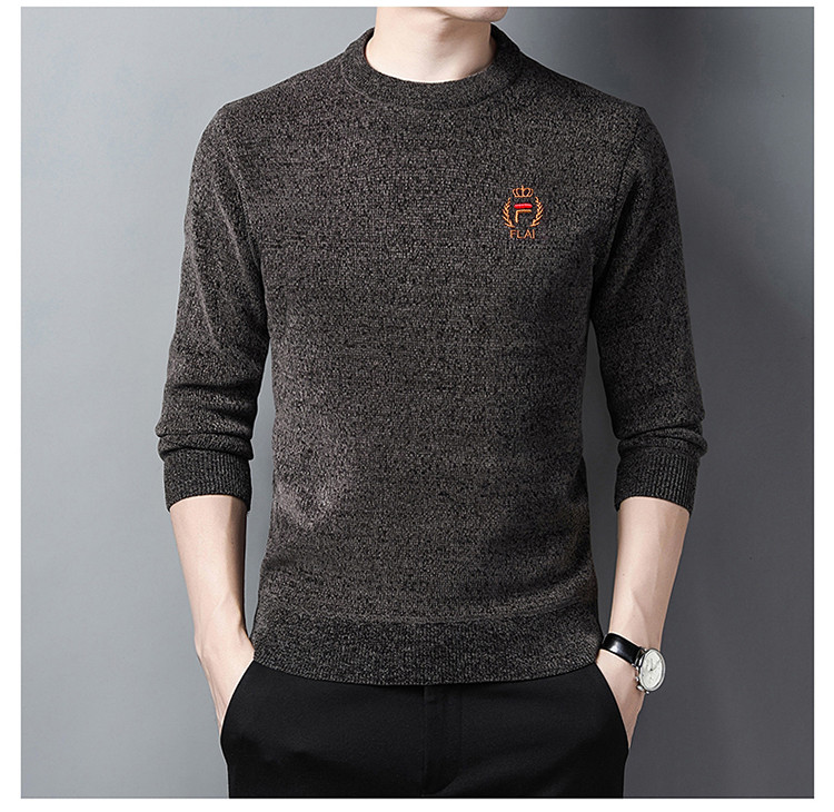 Férfi gyapjú pulóver hímzéssel - több modell