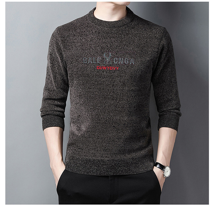 Férfi gyapjú pulóver hímzéssel - több modell