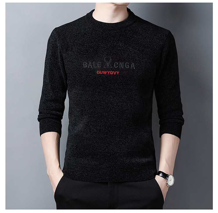 Férfi gyapjú pulóver hímzéssel - több modell