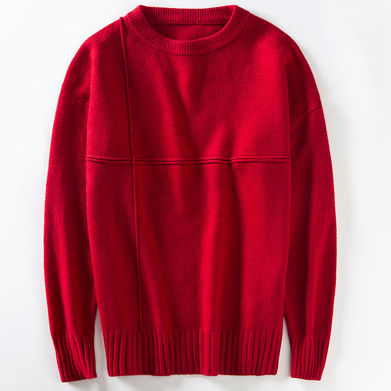 Meleg férfi egyszínű pulóver