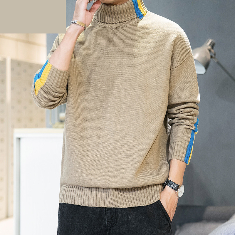 Kötött alkalmi pulóver pólógallérral