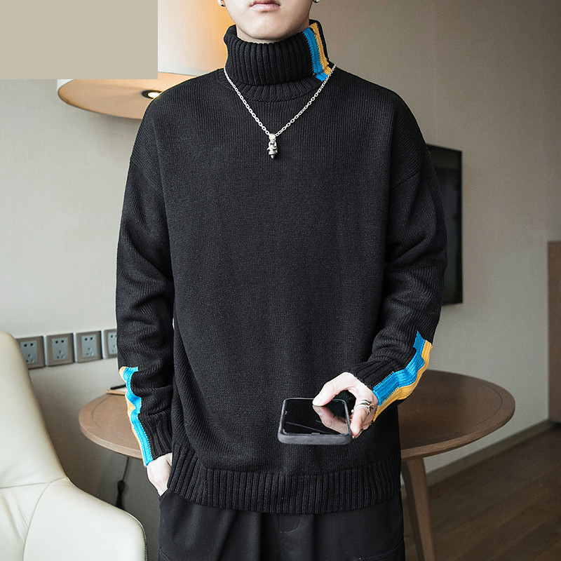 Kötött alkalmi pulóver pólógallérral