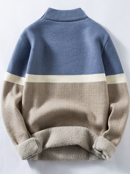 Debeli muški pulover s toplom postavom