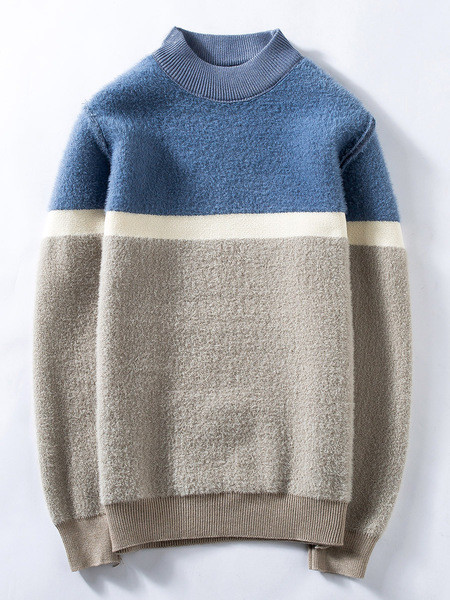 Debeli muški pulover s toplom postavom