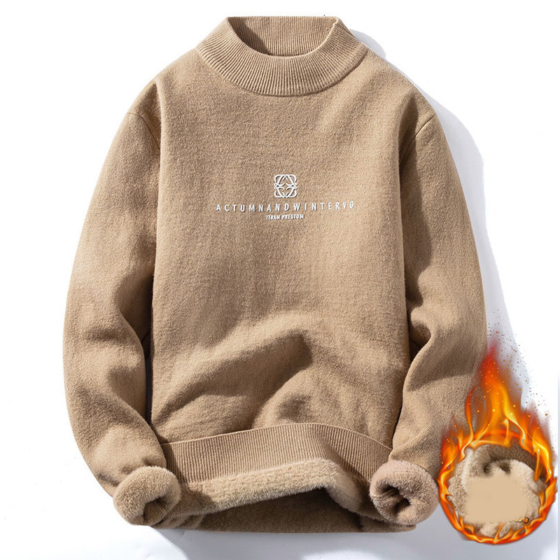 Debeli muški pulover s toplom postavom