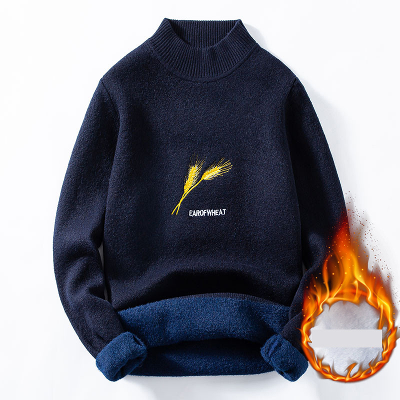 Debeli muški pulover s toplom postavom