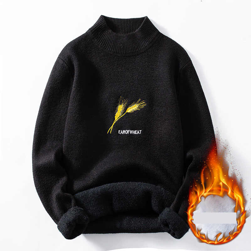 Debeli muški pulover s toplom postavom