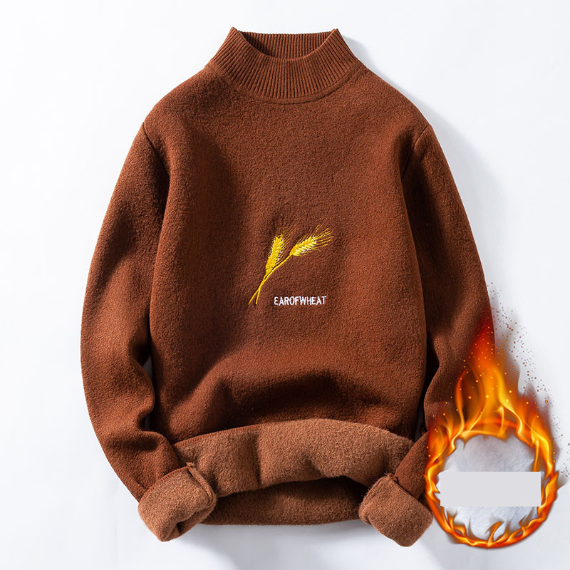 Debeli muški pulover s toplom postavom