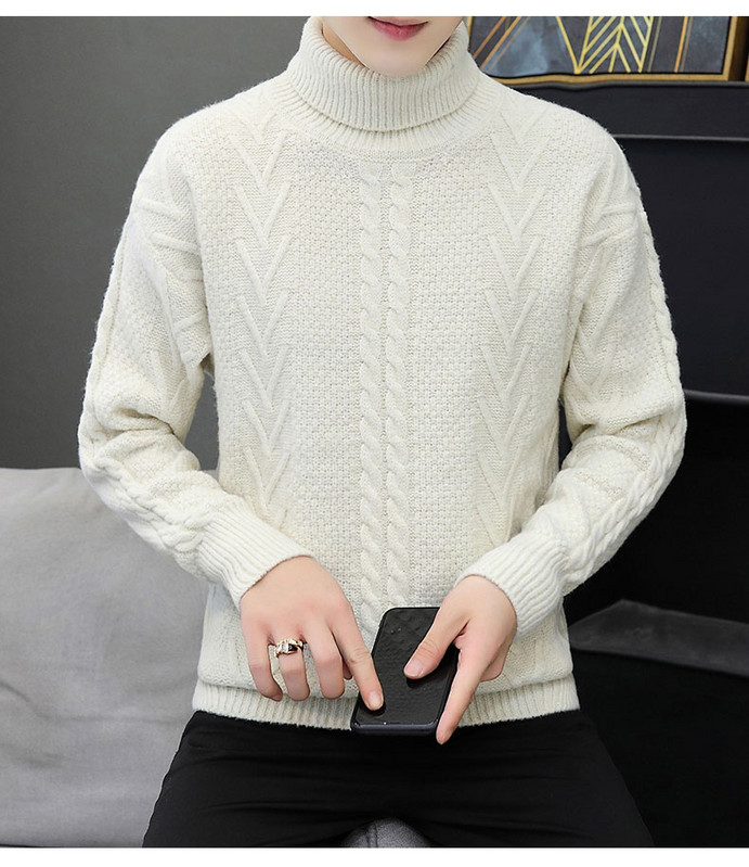 Ανδρικό πλεκτό πουλόβερ με γιακά