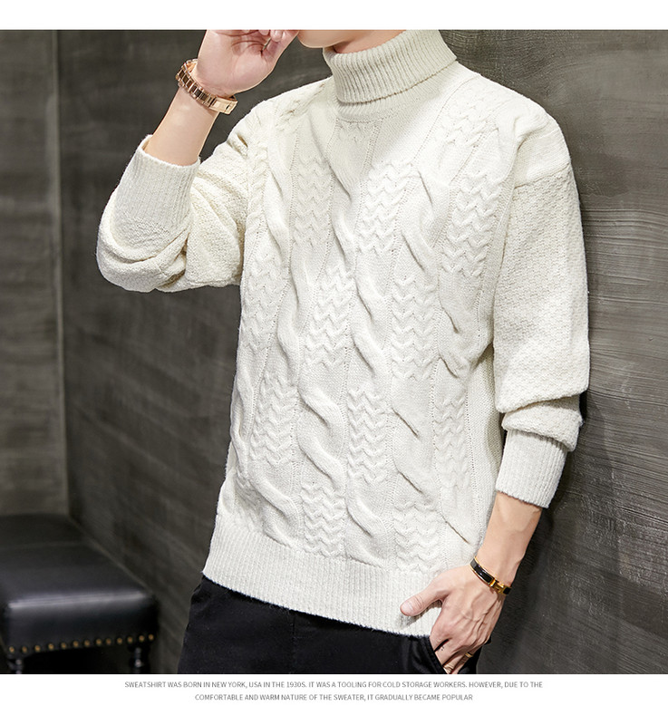 Vastag pulóver pólógallérral