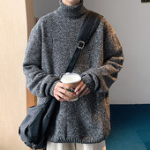 Zimski pulover s polo kragnom široki model