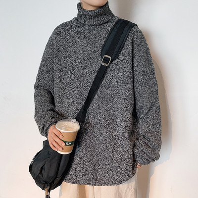 Zimski pulover s polo kragnom široki model