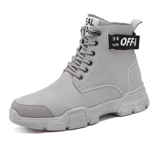 Férfi téli cipő meleg béléssel és fűzővel