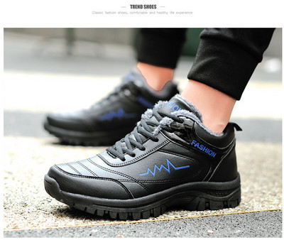 Muške zimske cipele s toplom postavom u dva modela