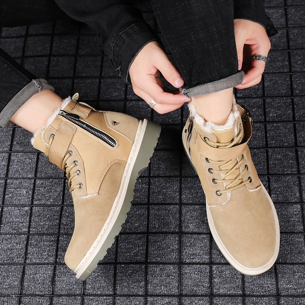 Ανδρικά χειμερινά παπούτσια με ζεστή επένδυση - διάφορα μοντέλα