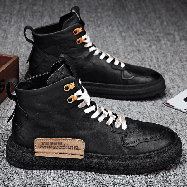 Muške kožne tenisice visoki model