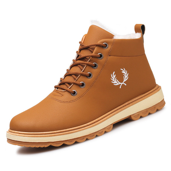 Öko-nahast pehme voodriga meeste talvejalatsid