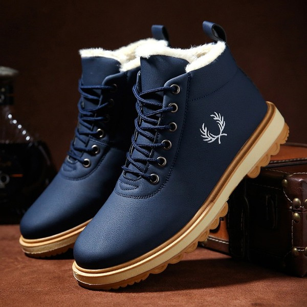 Öko-nahast pehme voodriga meeste talvejalatsid