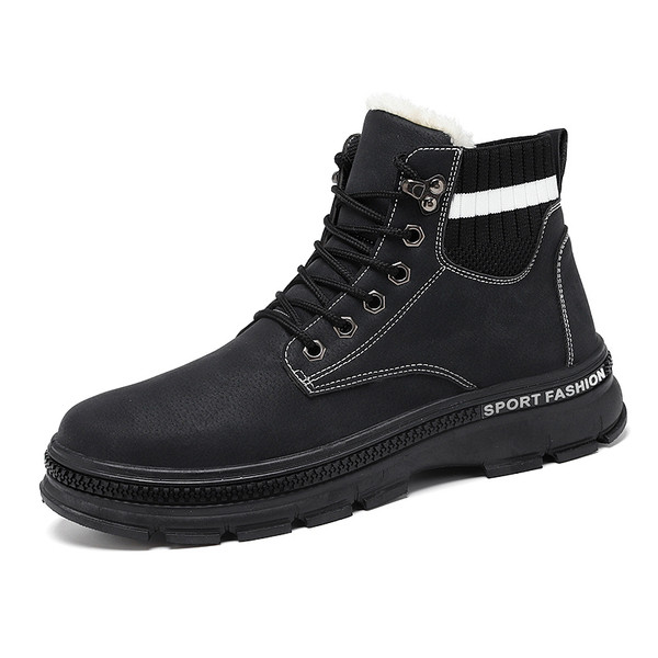 Ανδρικές χειμερινές μπότες με μαλακή επένδυση - δύο μοντέλα