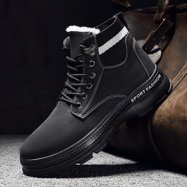 Ανδρικές χειμερινές μπότες με μαλακή επένδυση - δύο μοντέλα