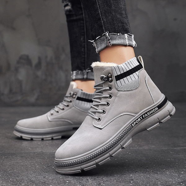 Ανδρικές χειμερινές μπότες με μαλακή επένδυση - δύο μοντέλα