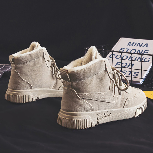 Kolmes värvitoonis paelte ja sooja voodriga vabaaja meeste talvekingad