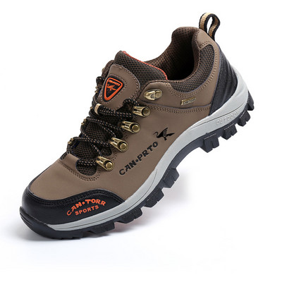 Ανδρικά χειμερινά παπούτσια με τραχιά σόλα και κέντημα