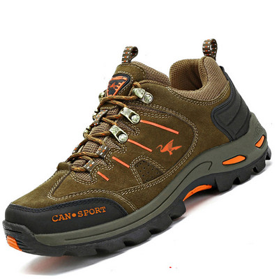 Ανδρικά χειμερινά παπούτσια με τραχιά σόλα και κέντημα