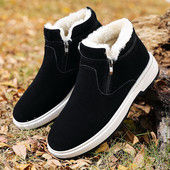 Ανδρικά παπούτσια χειμερινά με ζεστή φόδρα και φερμουάρ