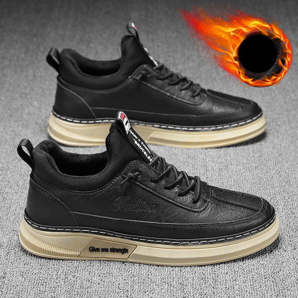 Muške casual cipele od eko kože sa vezicama i ravnim đonom