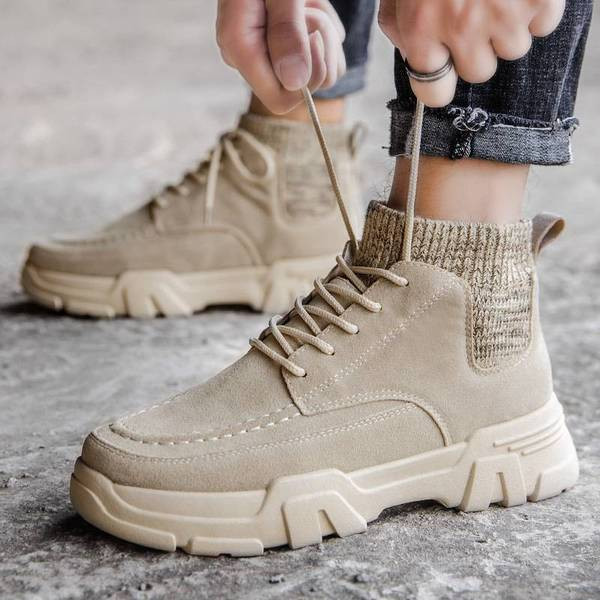 Téli férfi cipő - zokni típusú