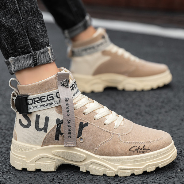 Muške casual cipele sa grubim potplatom u tri boje pogodne za zimu