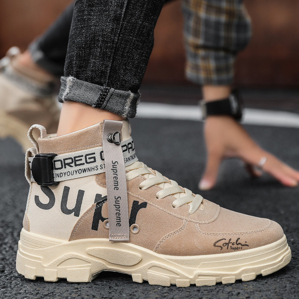 Muške casual cipele sa grubim potplatom u tri boje pogodne za zimu