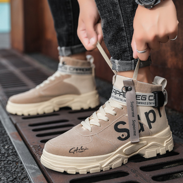 Muške casual cipele sa grubim potplatom u tri boje pogodne za zimu