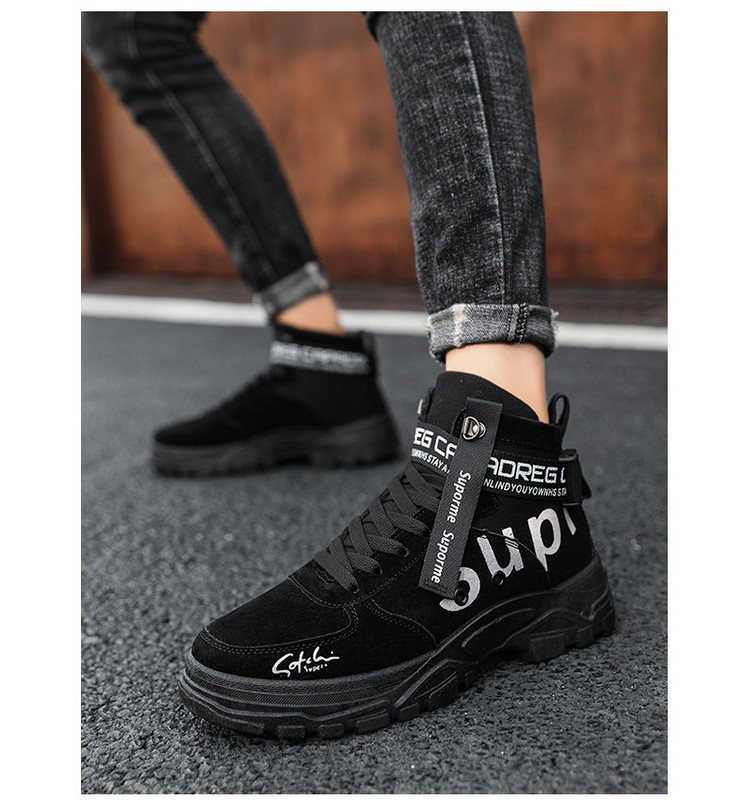 Muške casual cipele sa grubim potplatom u tri boje pogodne za zimu