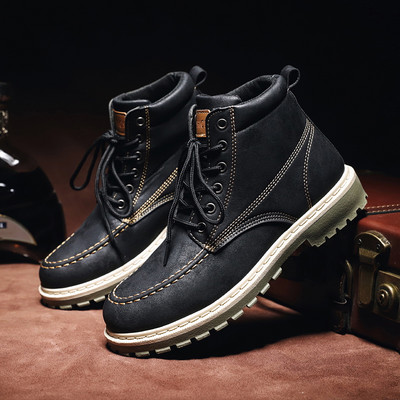 Casual muške cipele sa grubim đonom - eko koža